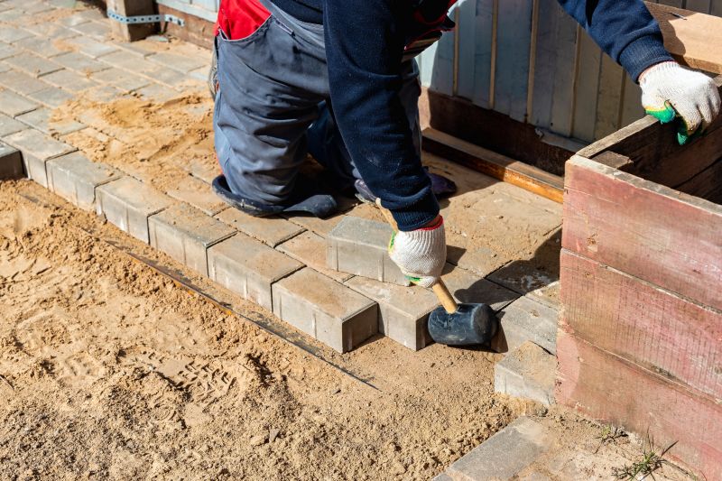 Patio Brick Installation